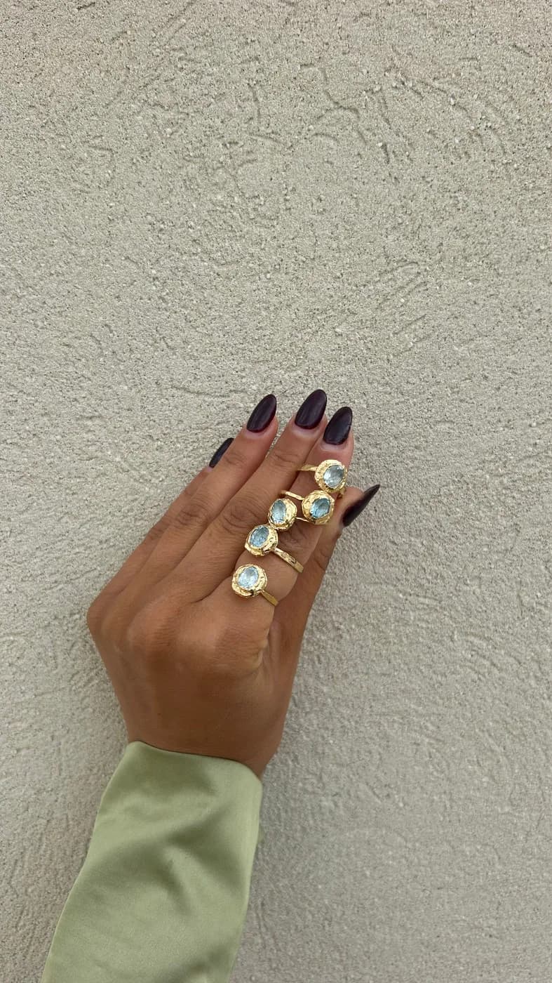 Asia ring, טבעת כסף 925 או ציפוי זהב – תמונה 6