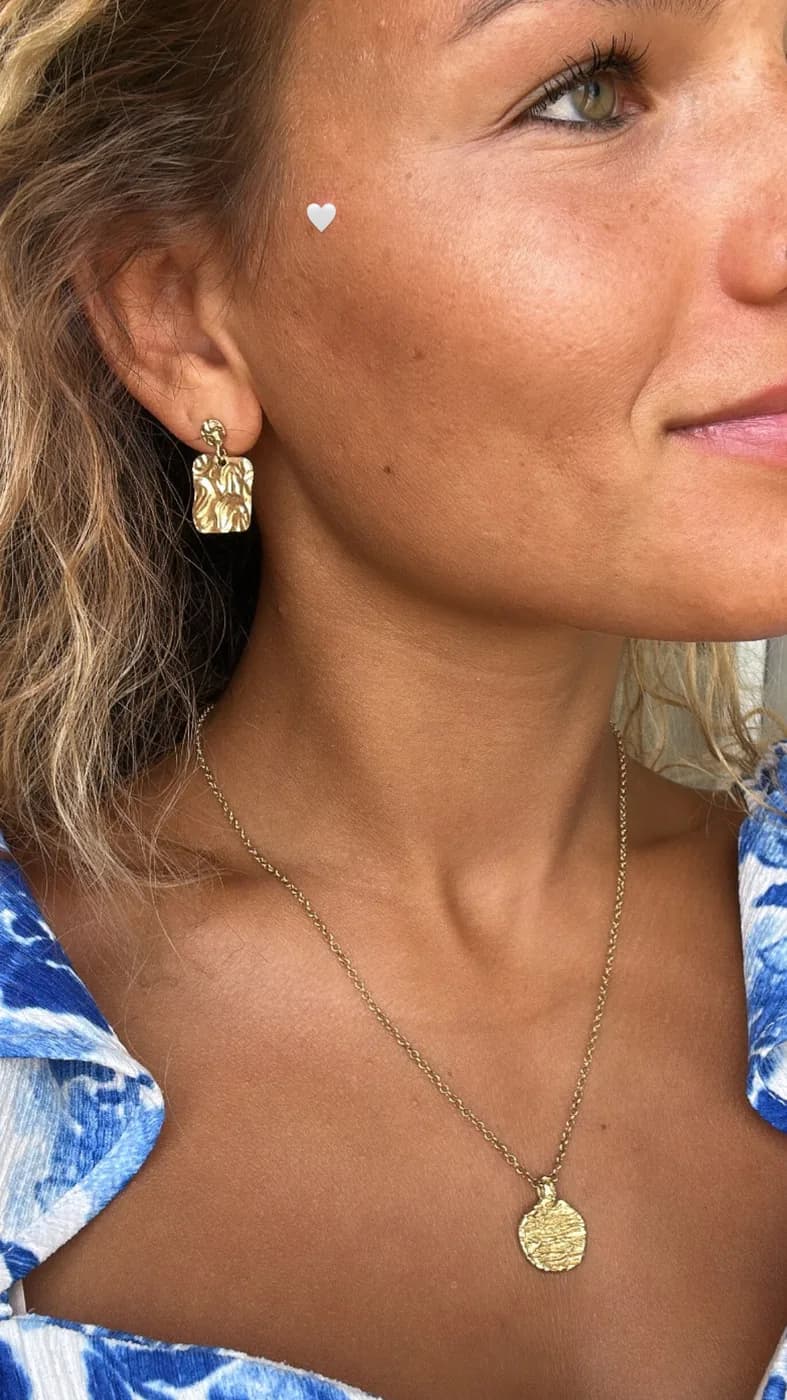 Daizy earrings, עגילים כסף 925 או ציפוי זהב – תמונה 3