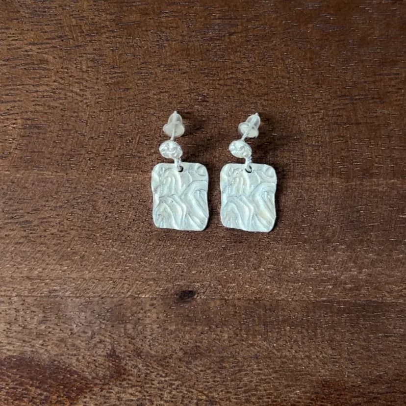 Daizy earrings, עגילים כסף 925 או ציפוי זהב – תמונה 4