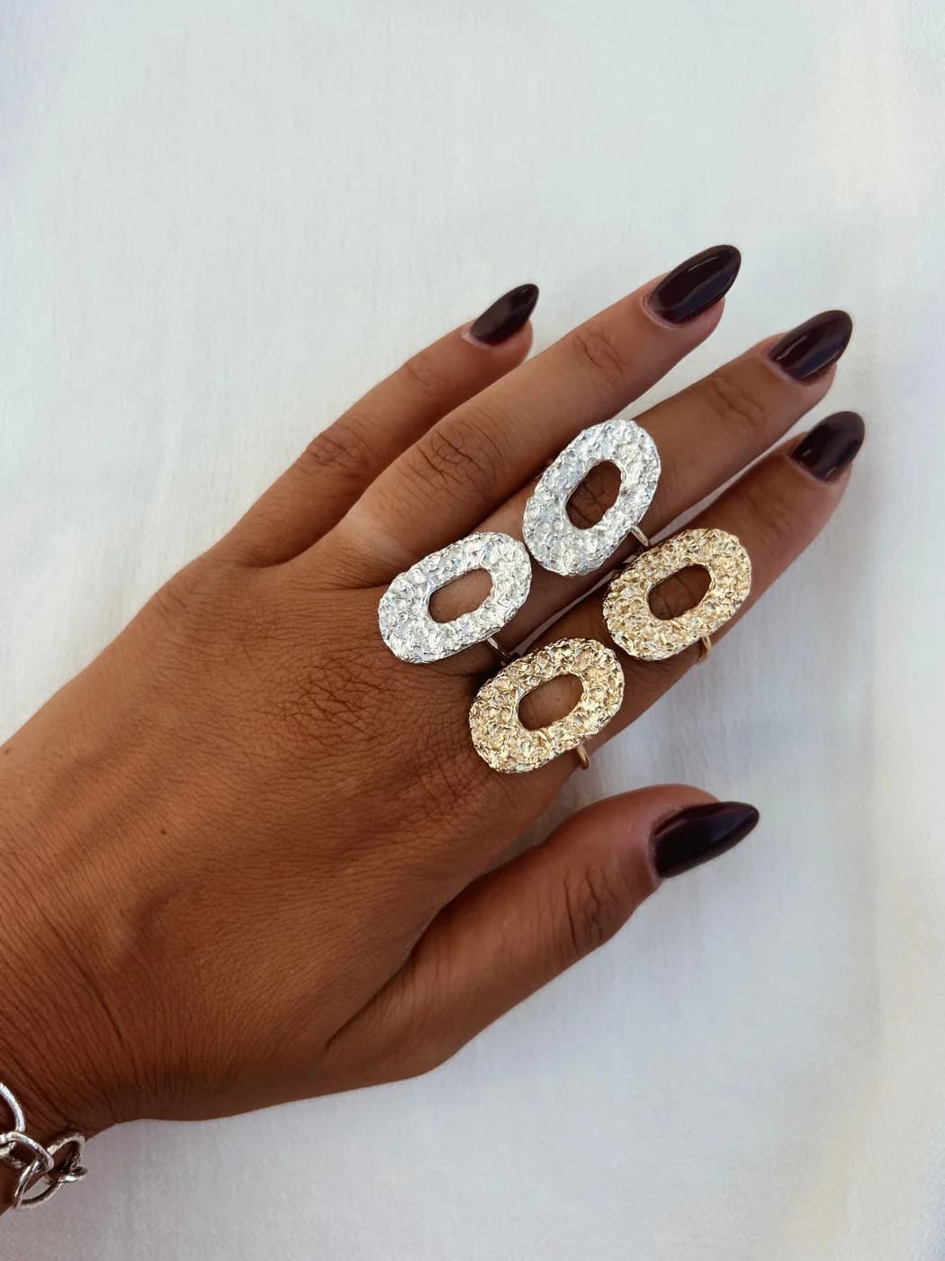 Daizy ring, טבעת כסף 925 או ציפוי זהב – תמונה 3