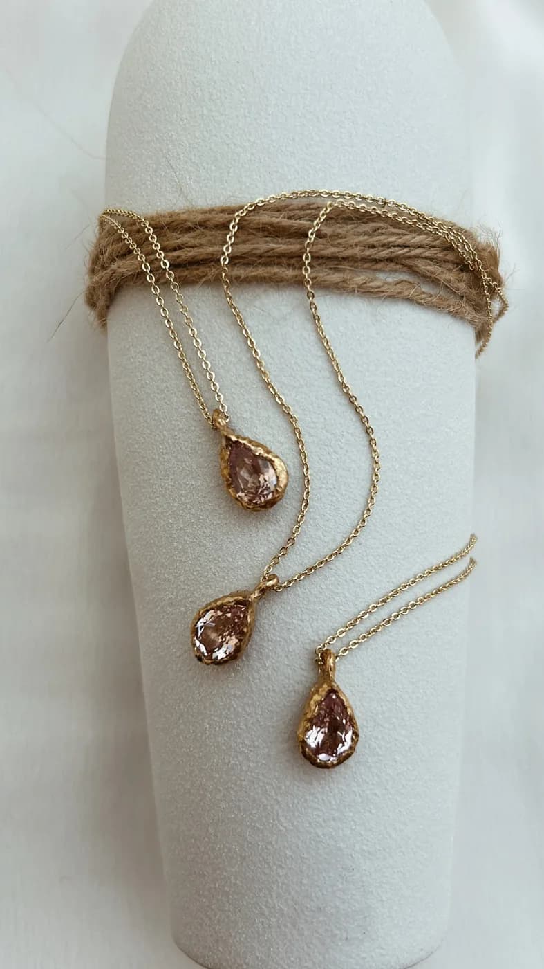 Fairy Necklace, שרשרת כסף 925 או ציפוי זהב – תמונה 4