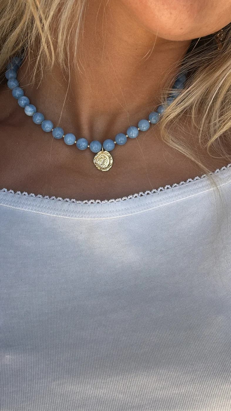 Lia necklace, שרשרת כסף 925 או ציפוי זהב – תמונה 3