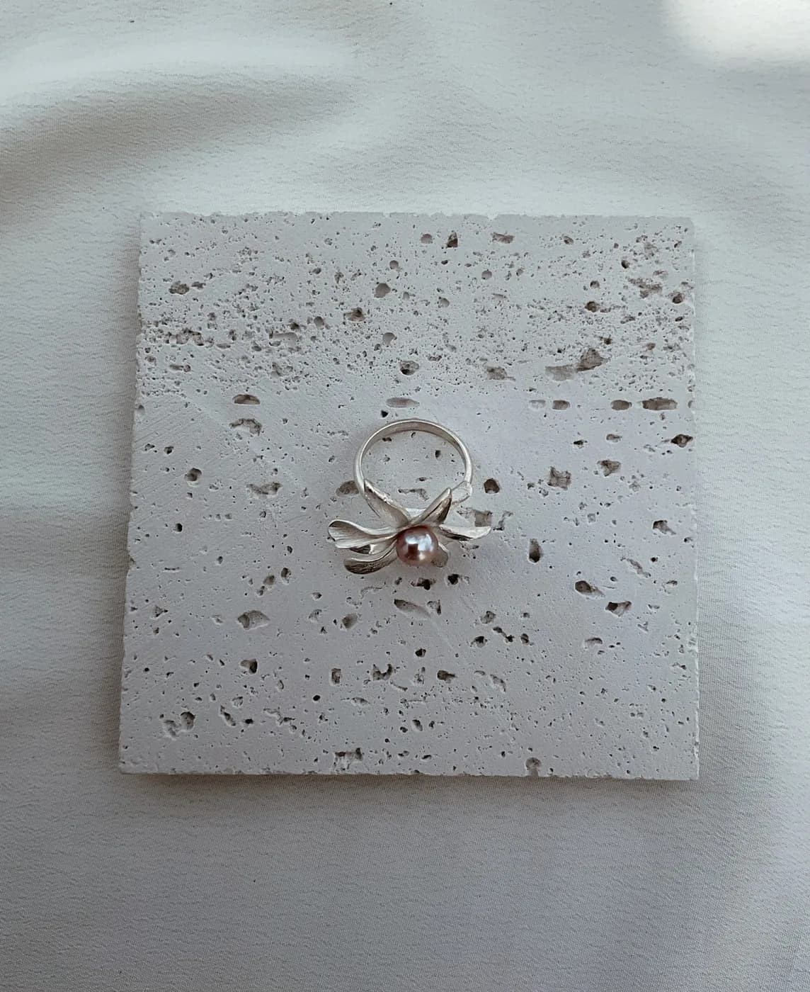 Flower ring, טבעת כסף 925 או ציפוי זהב – תמונה 3
