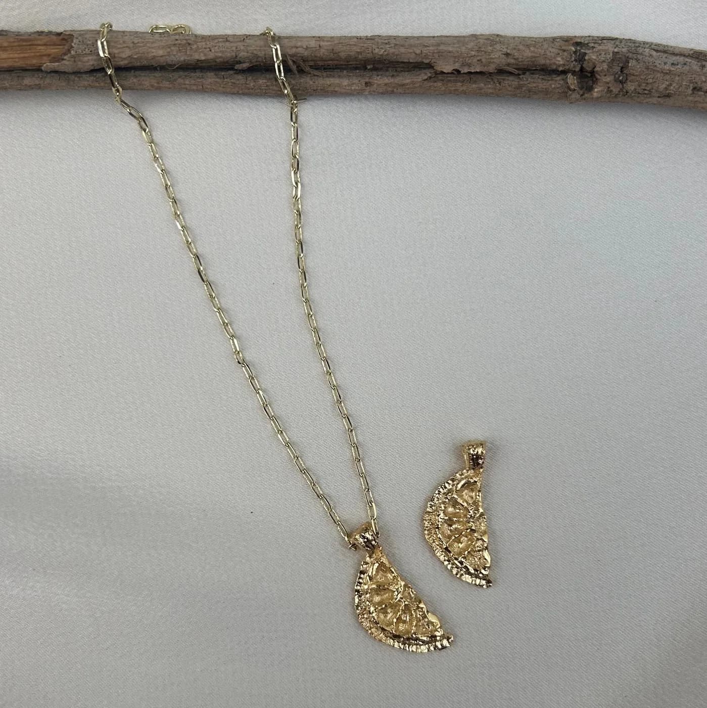 Lemon Necklace, שרשרת כסף 925 או ציפוי זהב – תמונה 4