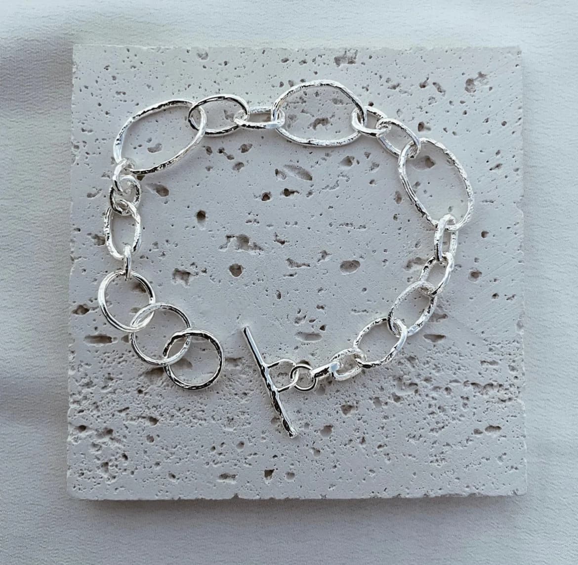 Loop bracelet, צמיד כסף 925 או ציפוי זהב – תמונה 5