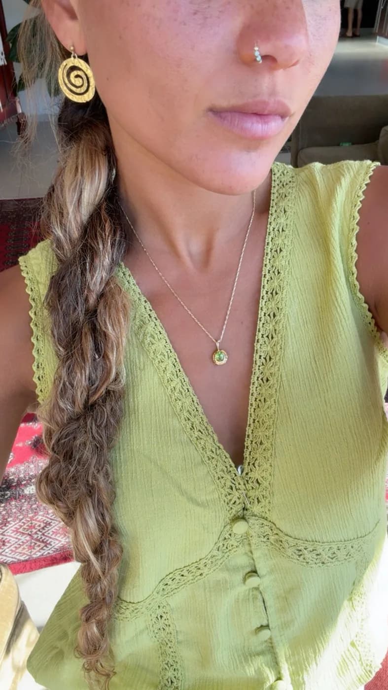 Mermaid necklace, שרשרת כסף 925 או ציפוי זהב – תמונה 4