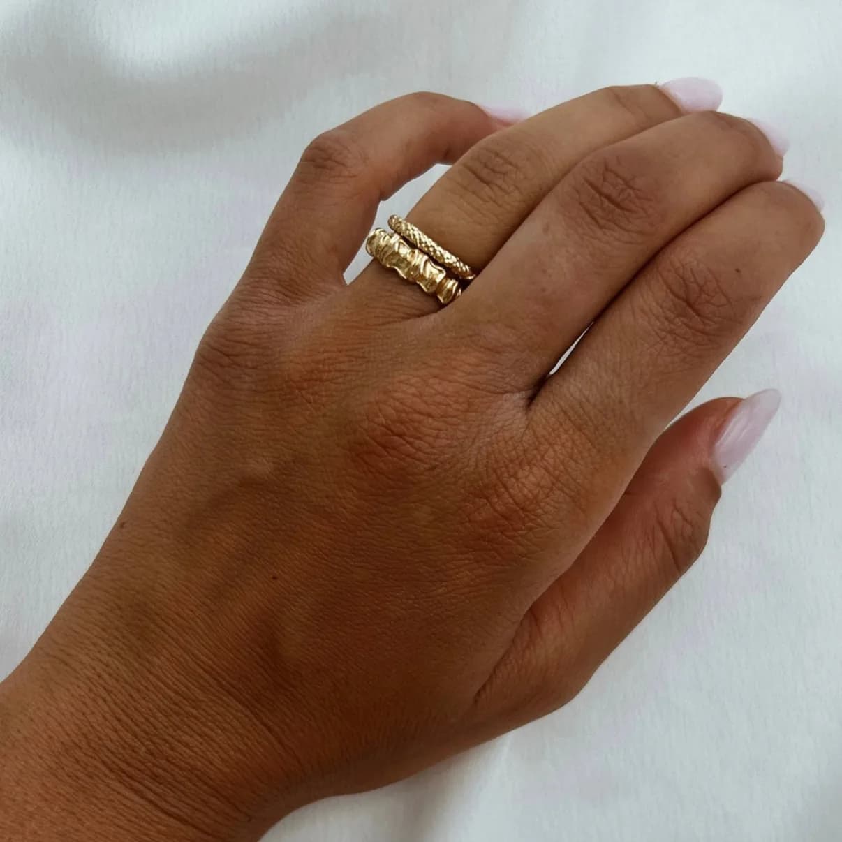 Nilus ring, טבעת כסף 925 או ציפוי זהב – תמונה 5