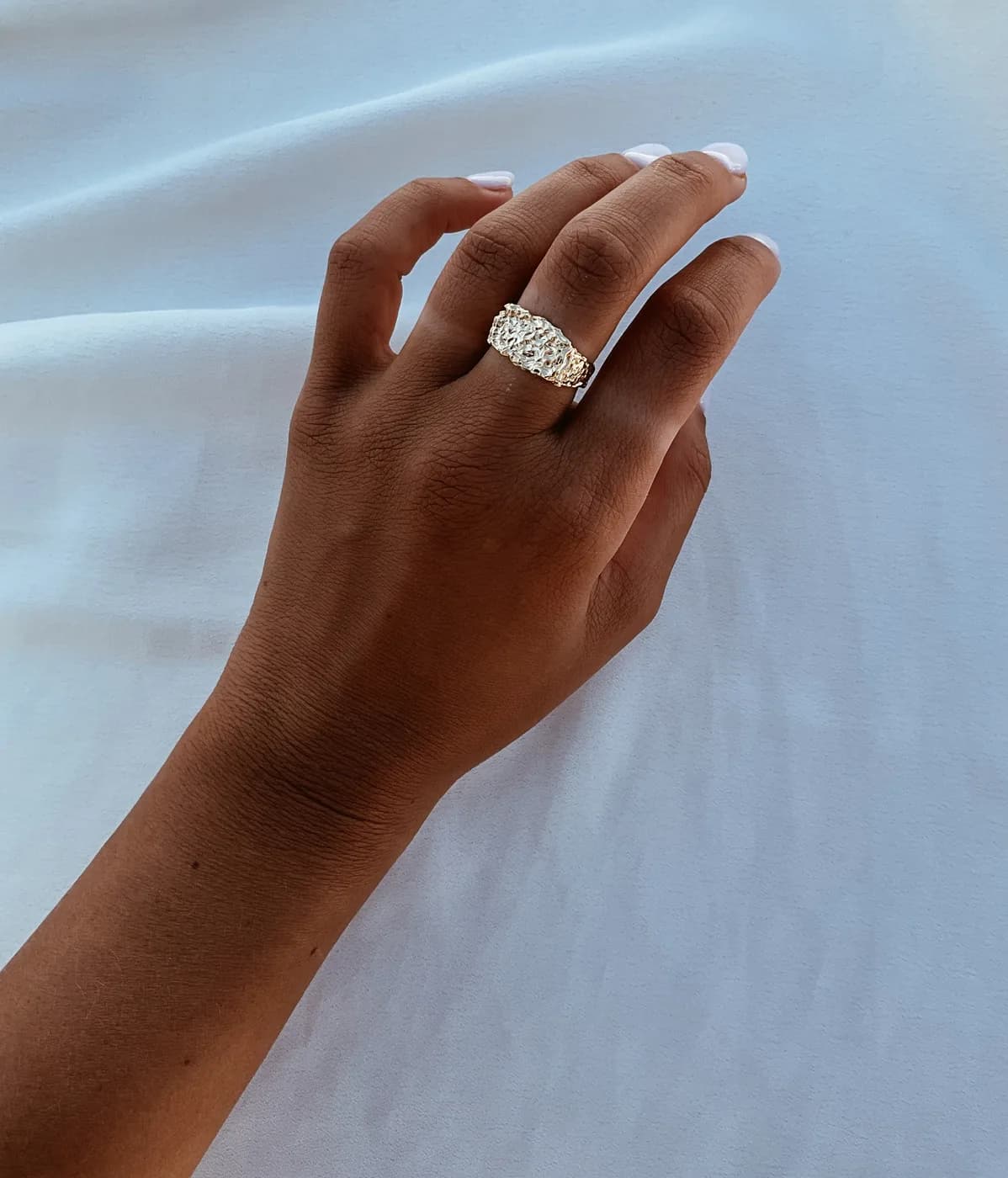 Sol ring, טבעת כסף 925 או ציפוי זהב – תמונה 4