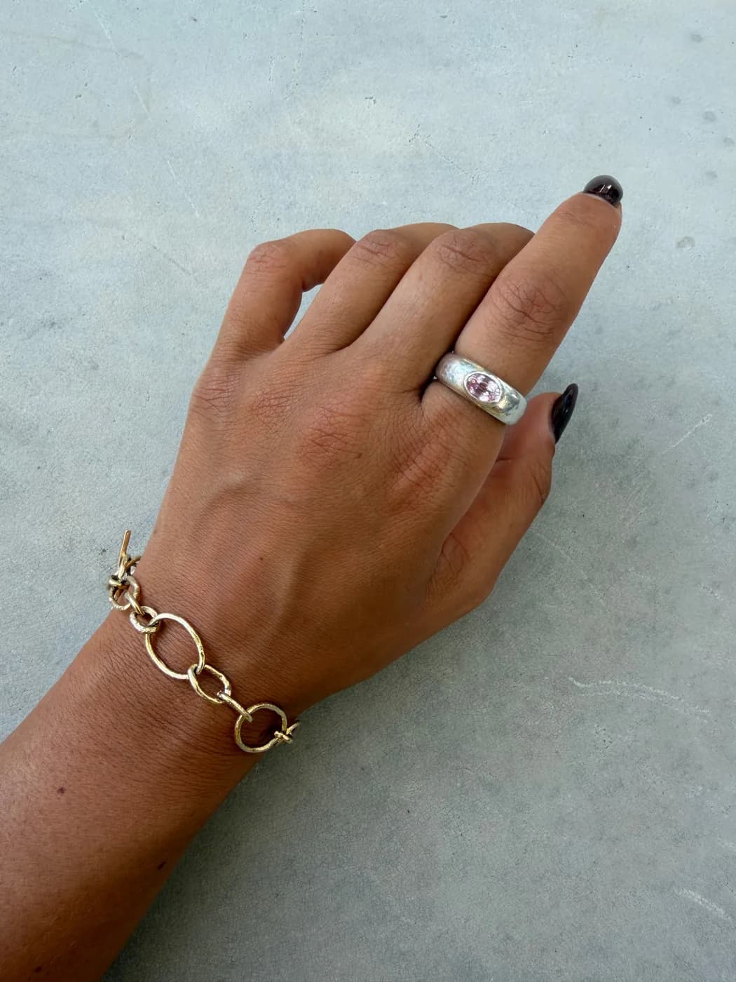 Terra ring, טבעת כסף 925 או ציפוי זהב – תמונה 3