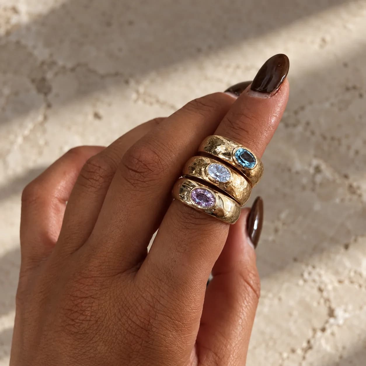 Terra ring, טבעת כסף 925 או ציפוי זהב – תמונה 5